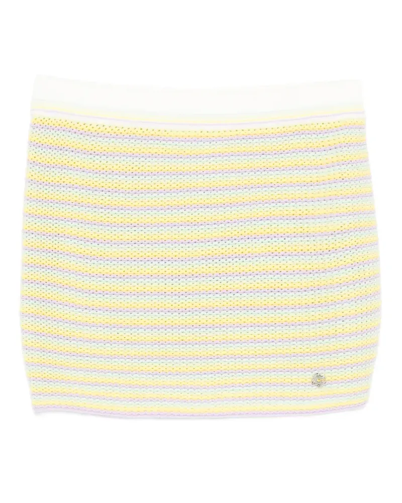 Casablanca Paris Bourgeois striped mini skirt - Gelb Gelb