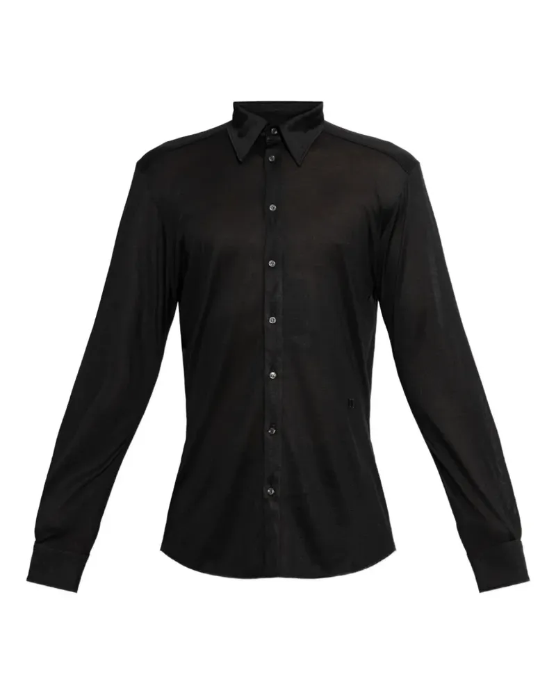 Dolce & Gabbana long-sleeve button-down shirt - Schwarz Schwarz