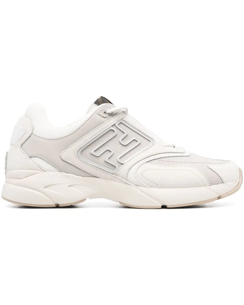 Fendi Sneakers mit Kontrasteinsätzen - Nude Nude