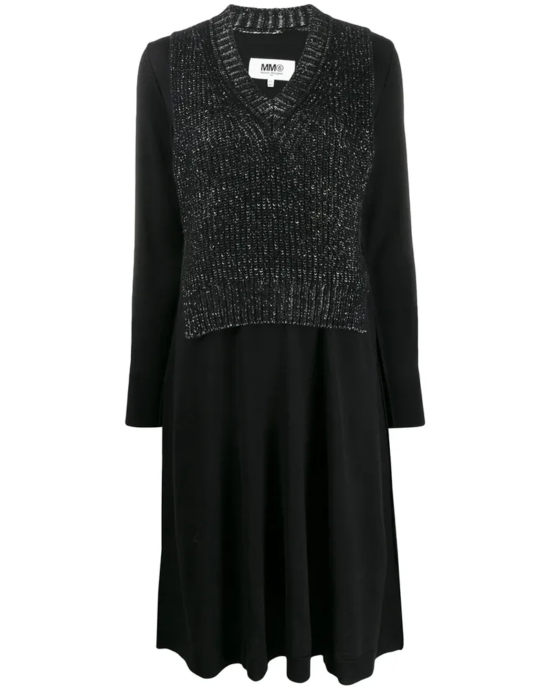 Maison Margiela Gestricktes Kleid - Schwarz Schwarz