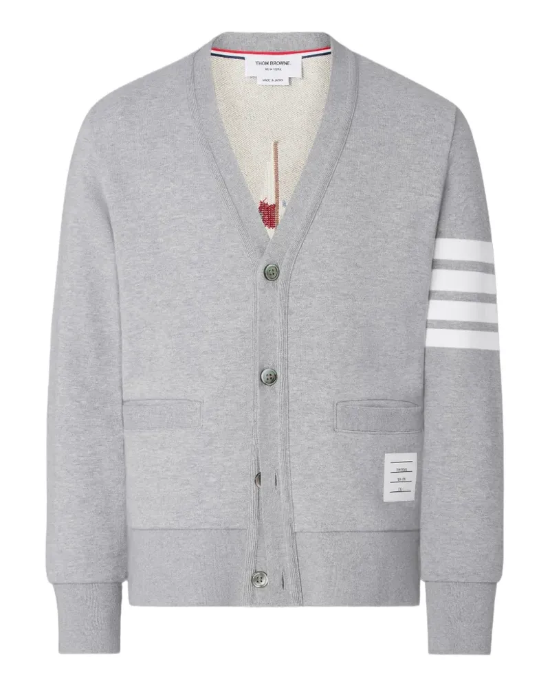 Thom Browne Cardigan mit Bar-Boot-Stickerei - Blau Blau
