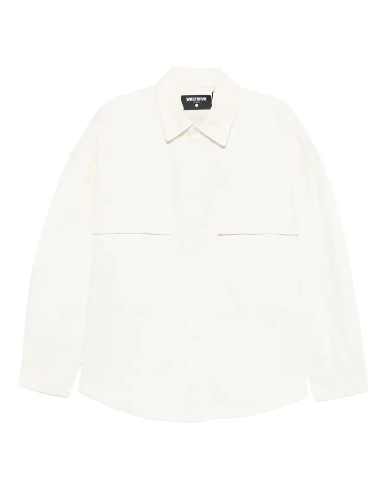 WRSTBHVR Best flap-pocket denim shirt - Nude Nude