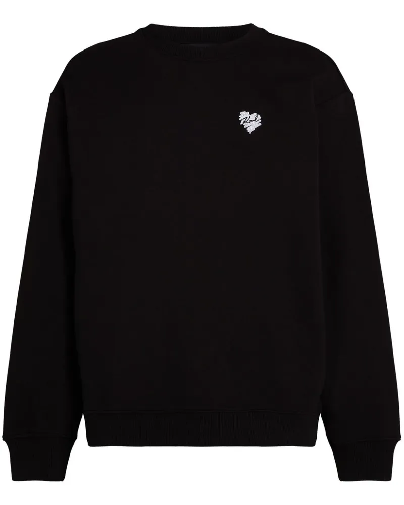 Karl Lagerfeld K/Heart Sweatshirt - Schwarz Schwarz
