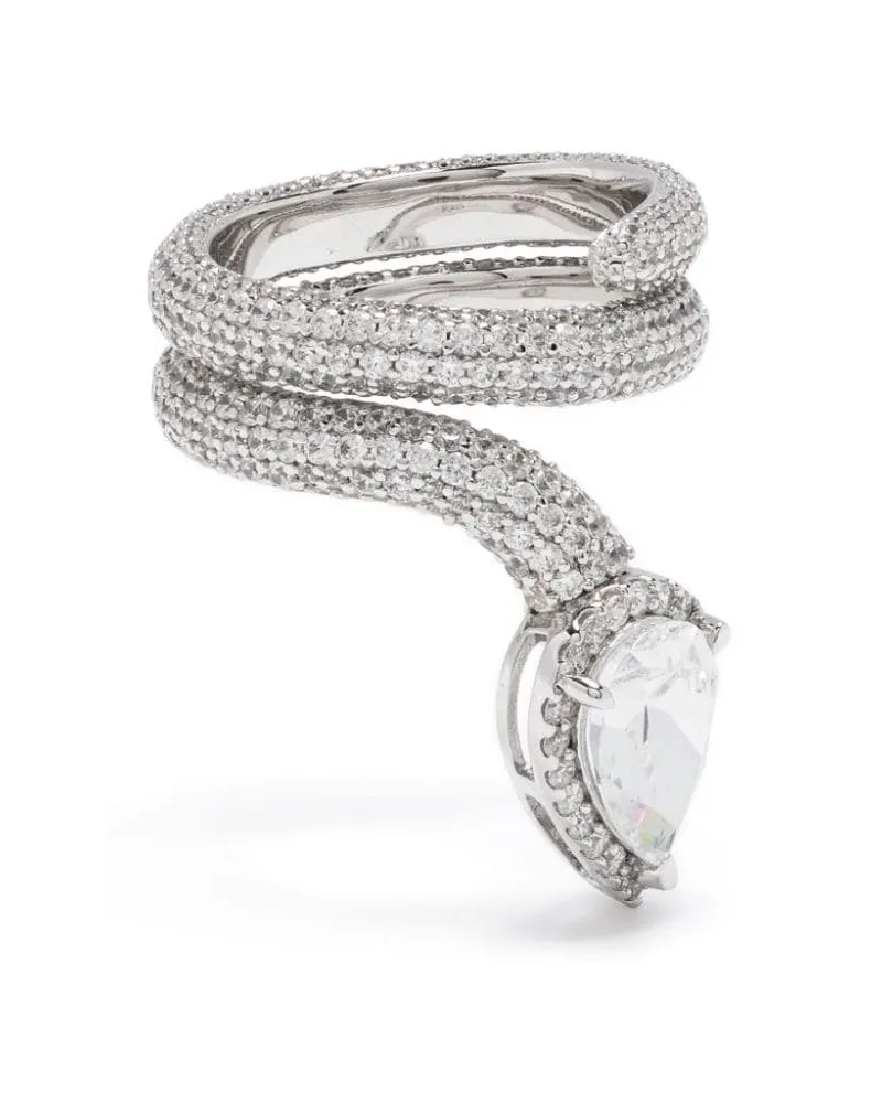 APM Monaco Ring mit Kristallen - Silber Silber