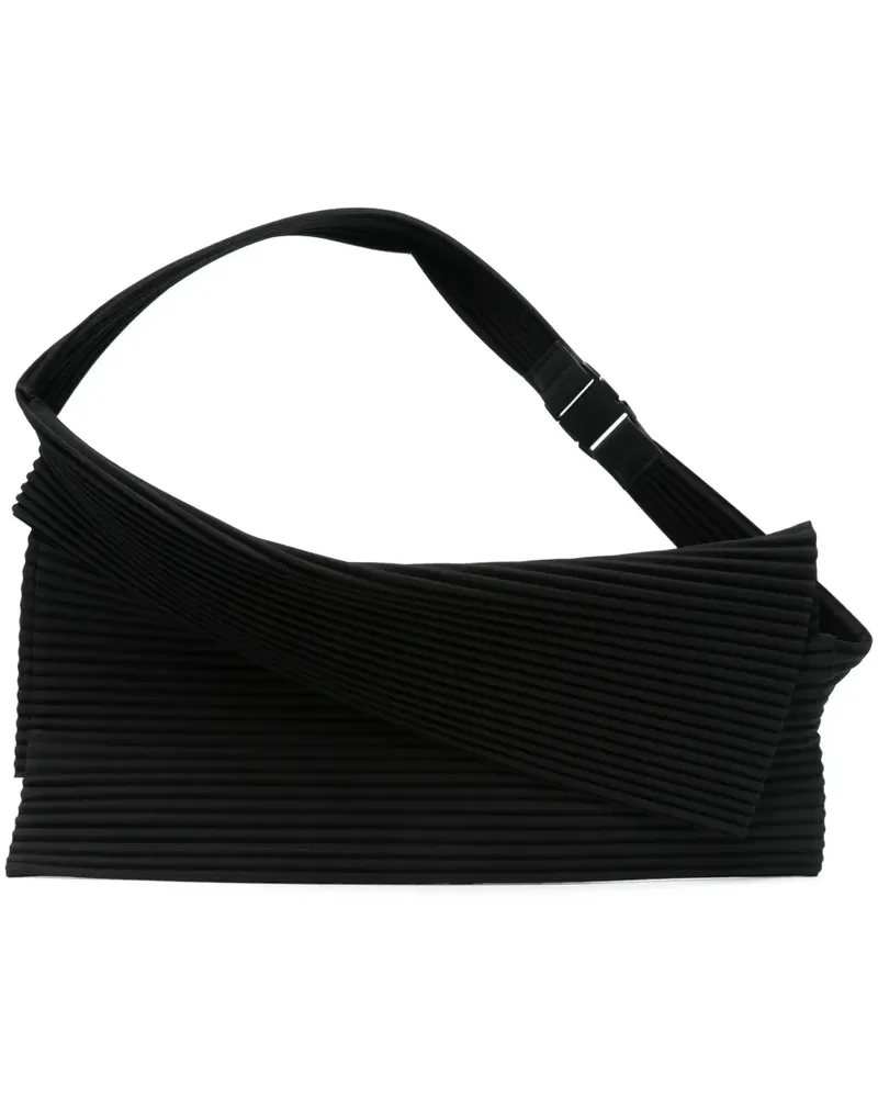 Issey Miyake Overlap Schultertasche - Schwarz Schwarz
