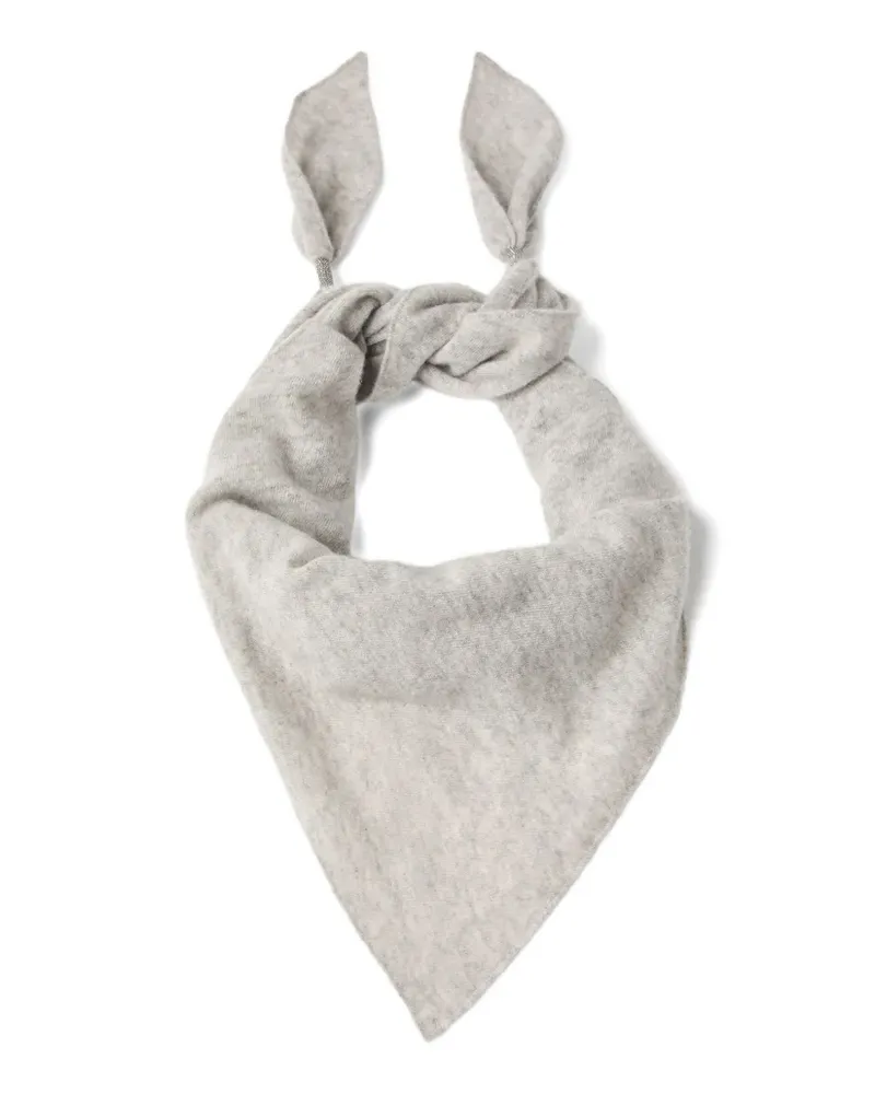 Brunello Cucinelli Schal mit Monili-Kette - Grau Grau