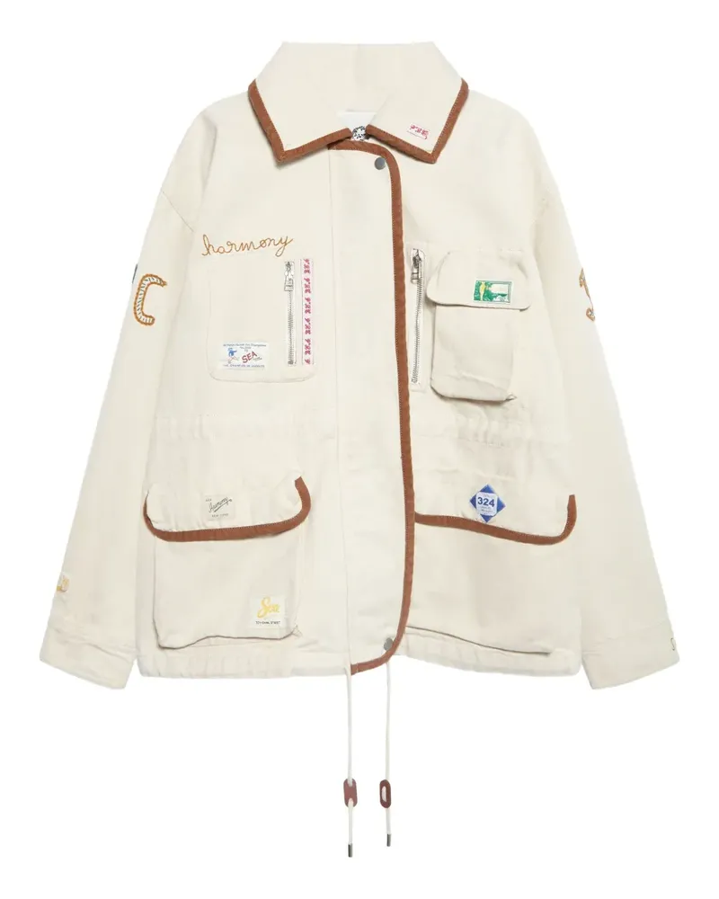 Sea patch-pocket jacket - Nude Nude