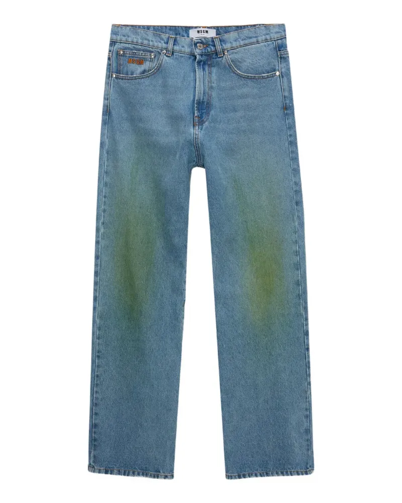 MSGM Jeans mit Logo - Blau Blau