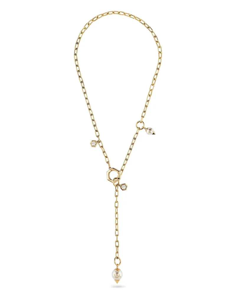 Philipp Plein Rhapsody Goldhalskette mit Kristallen Gold