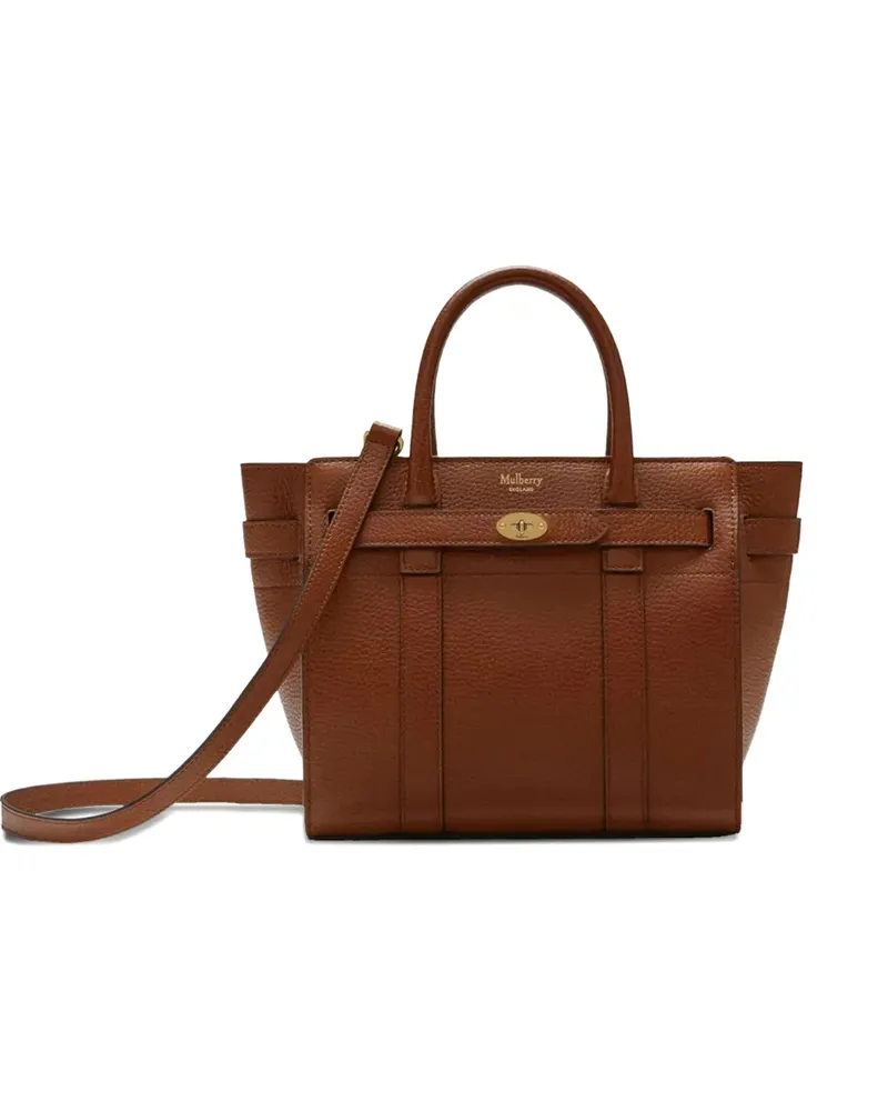 Mulberry Kleine Bayswater Umhängetasche mit Reißverschluss - Braun Braun
