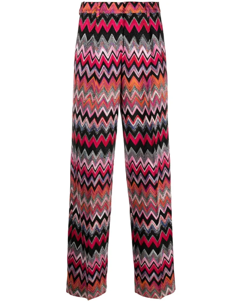 Missoni Gerade Hose mit Print - Schwarz Schwarz