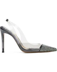 Alexandre Vauthier Slingback-Pumps mit Strass Weiß