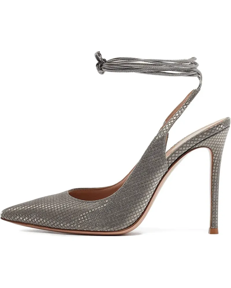 Gianvito Rossi Knöchelhohe Pumps 110mm - Silber Silber