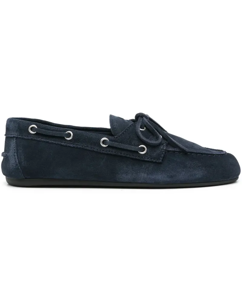 Miu Miu Loafer aus Wildleder - Blau Blau