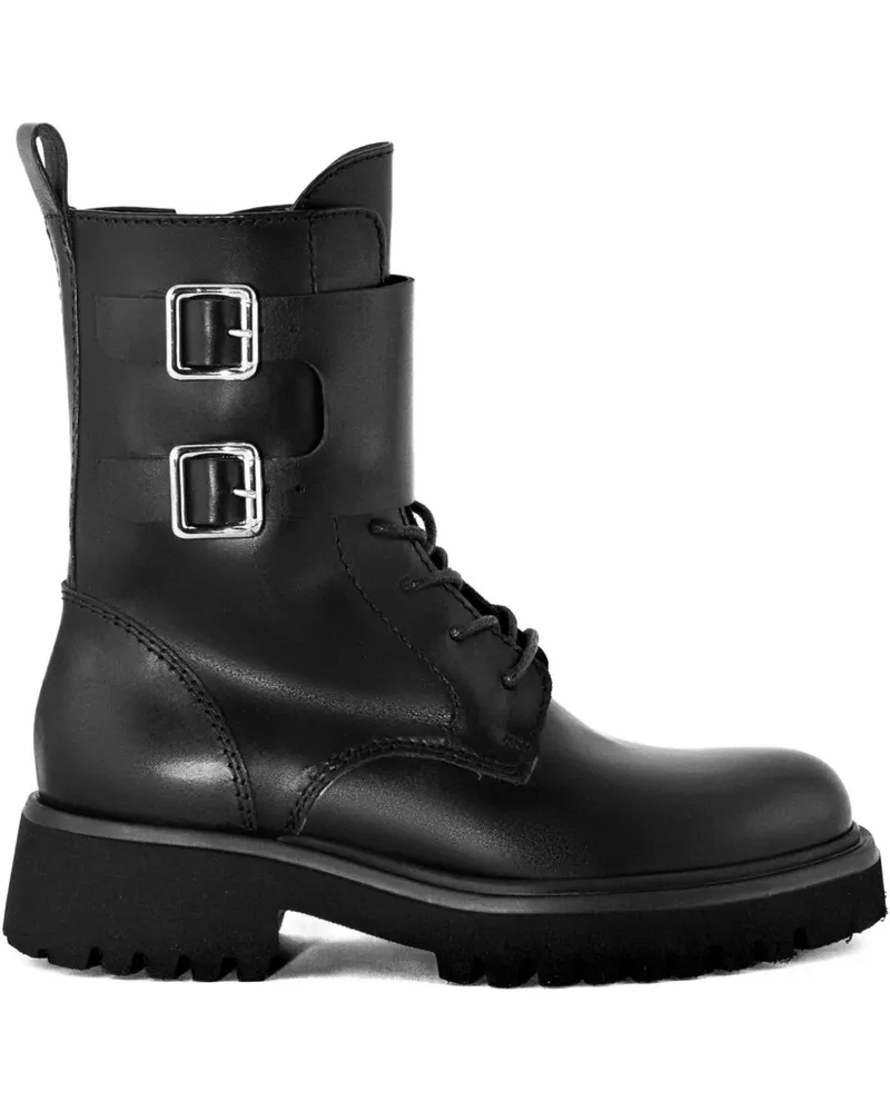 Guglielmo Rotta Stiefel mit Schnalle - Schwarz Schwarz