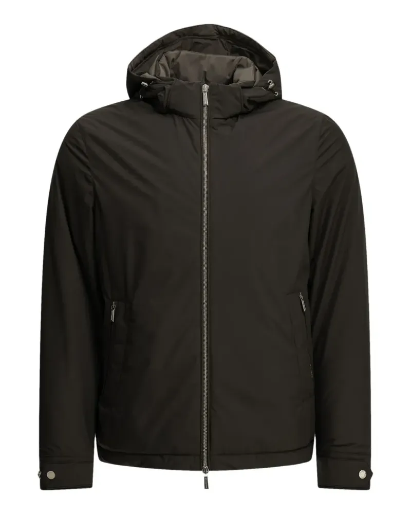 MOORER Albini- Stp hooded down jacket - Braun Braun