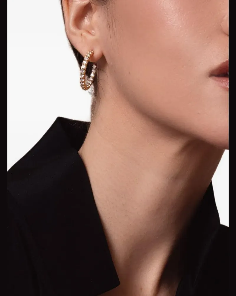 KWIAT diamond hoop earrings - Gold Gold