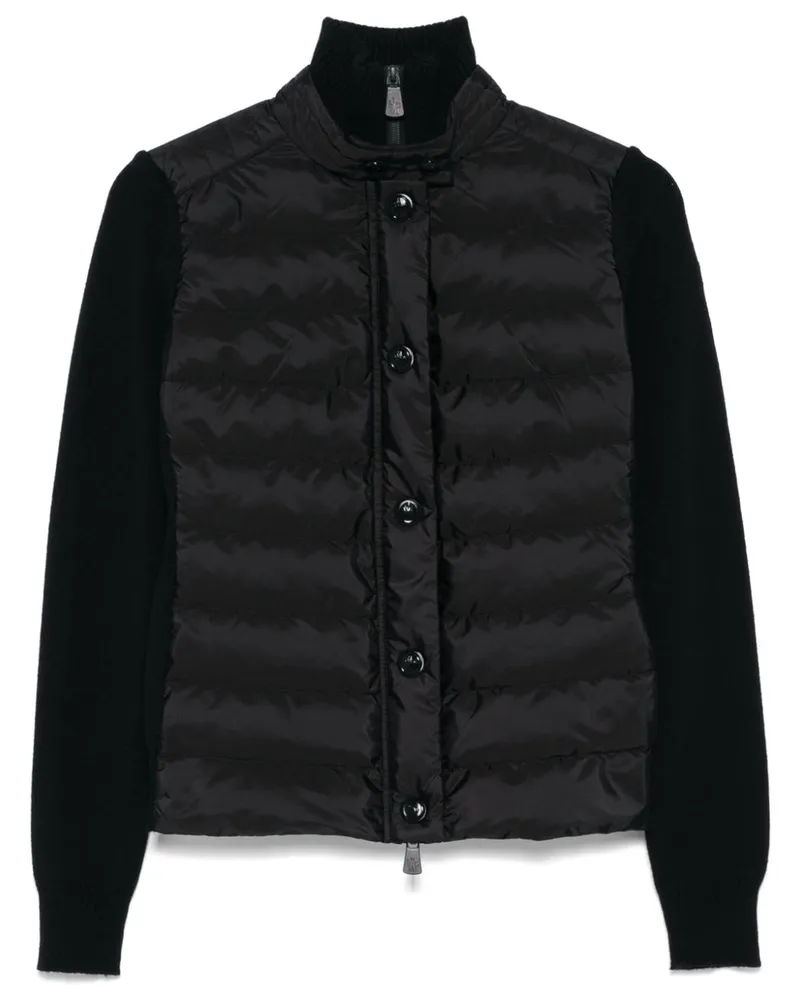 Moncler Gefütterter Cardigan - Schwarz Schwarz