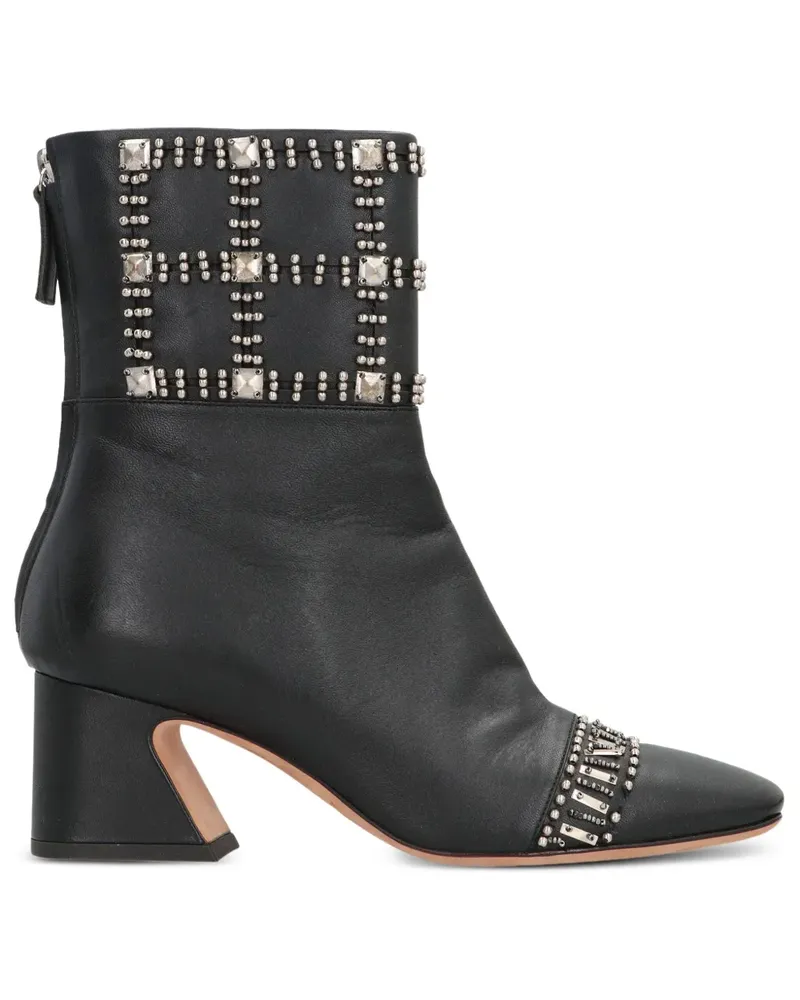 Alberta Ferretti beaded-embellishmen boots - Schwarz Schwarz