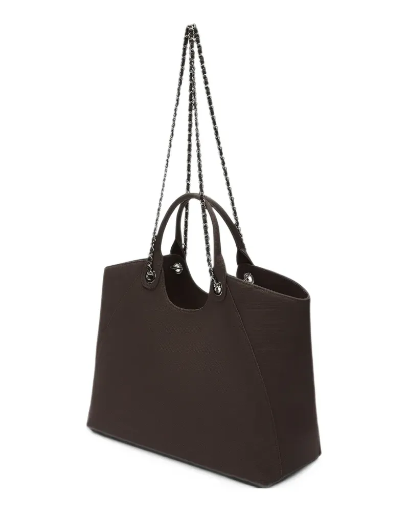 Karl Lagerfeld Rue St-Guillaume chain shooper bag - Braun Braun