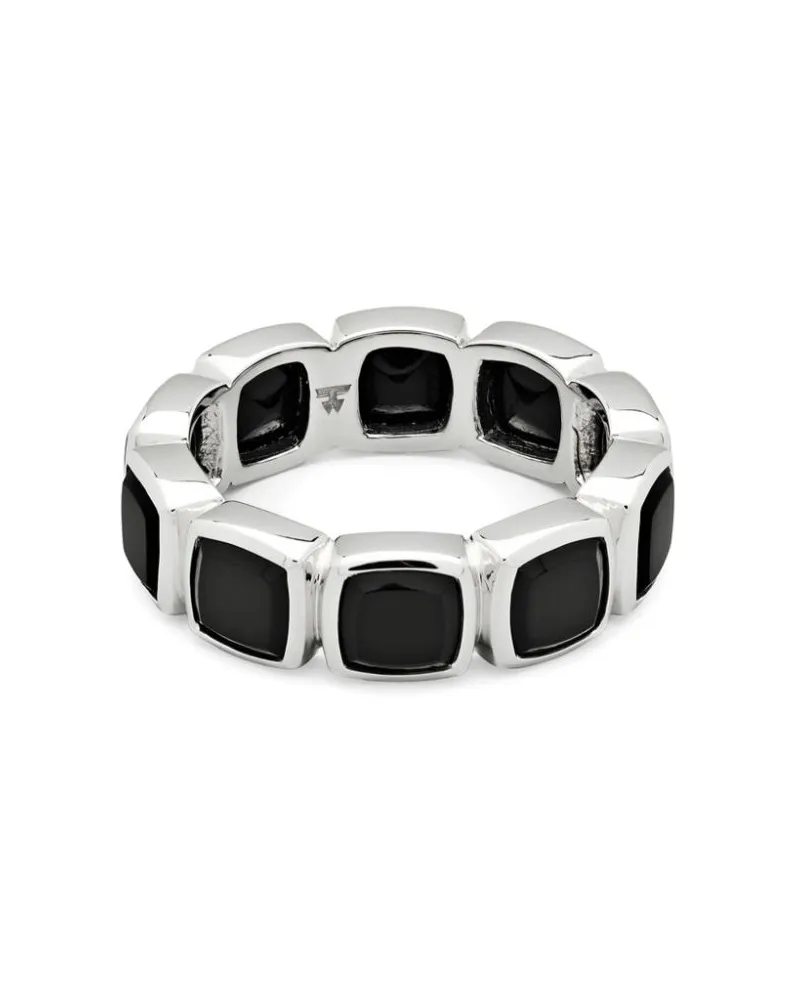 Tom Wood Ring mit Onyx - Silber Silber