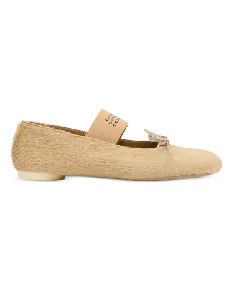 Maison Margiela Anatomic round-toe ballet flats - Nude Nude