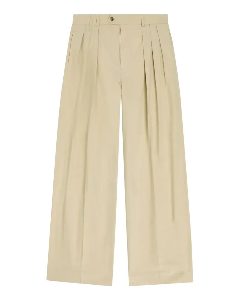 Calvin Klein Wide-Leg-Hose mit Bundfalten - Nude Nude