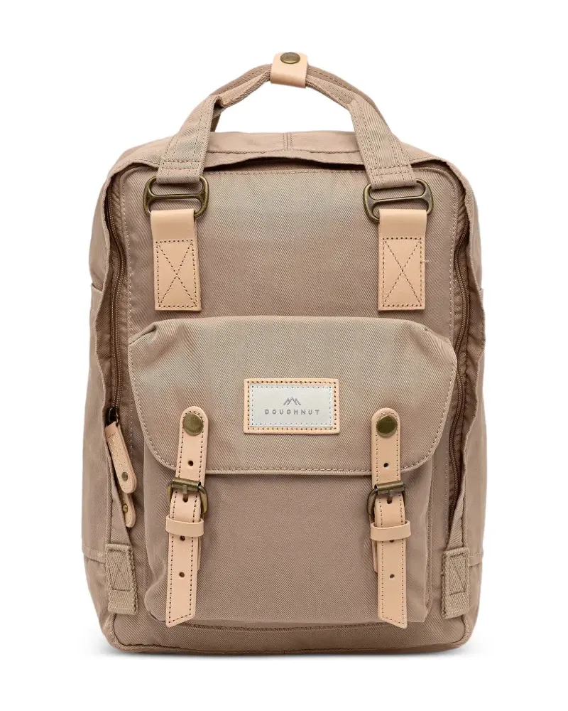 DOUGHNUT Großer Macaron Rucksack mit Logo-Patch - Nude Nude