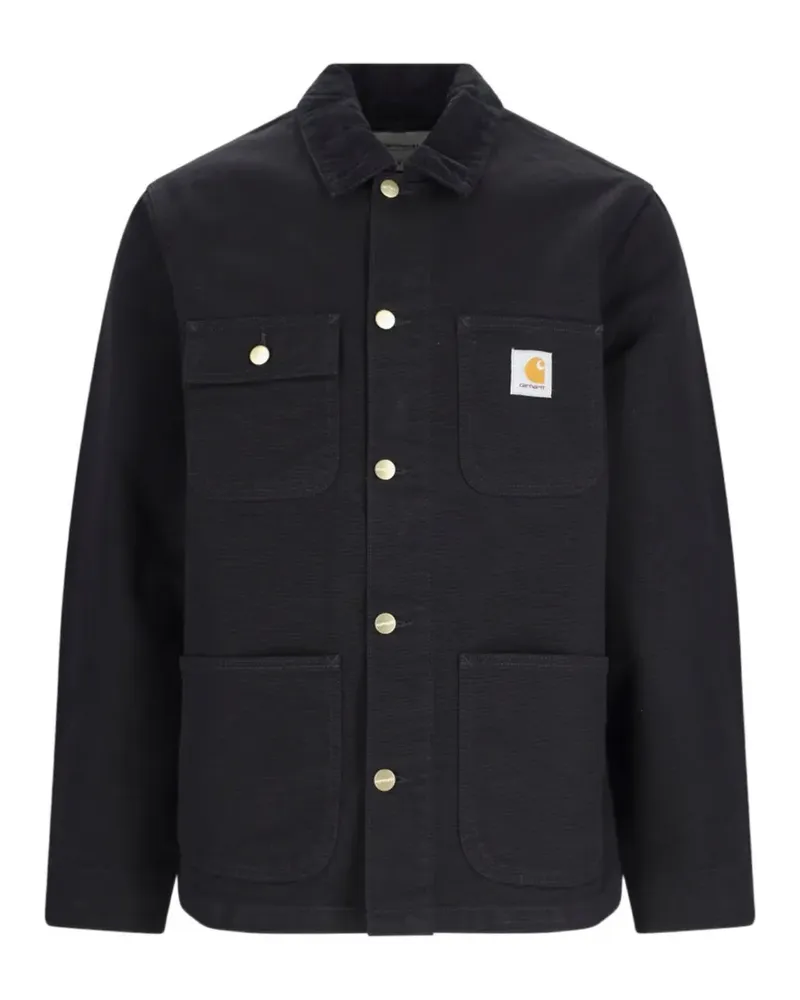 Carhartt WIP Michigan Coat Jacke mit Cordkragen - Schwarz Schwarz