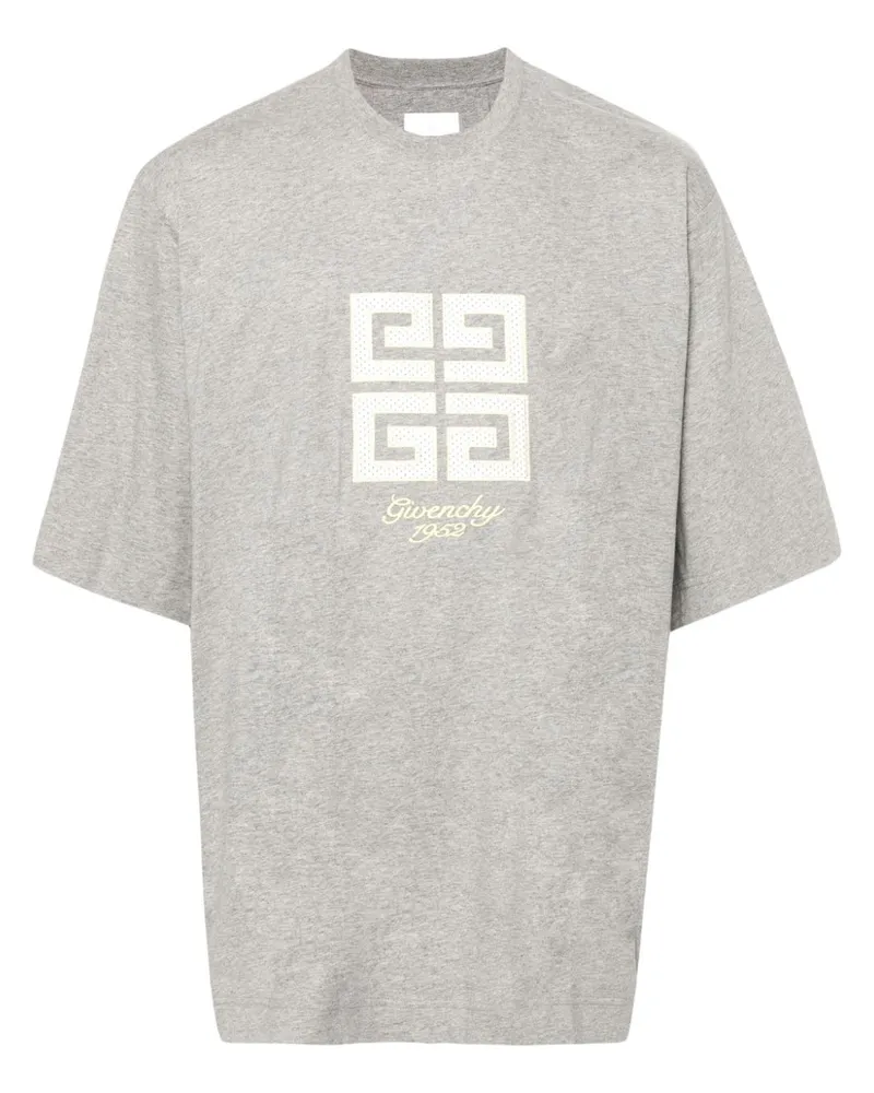 Givenchy T-Shirt mit 4G-Motiv - Grau Grau