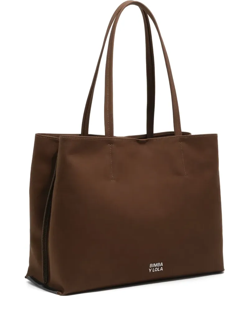 BIMBA Y LOLA Tote Bag mit Logo-Schriftzug - Grün Grün