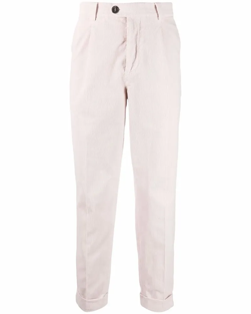 Brunello Cucinelli Schmale Cordhose - Rosa Rosa