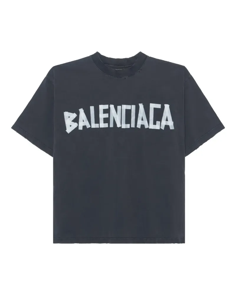 Balenciaga T-Shirt mit Logo-Print - Grau Grau