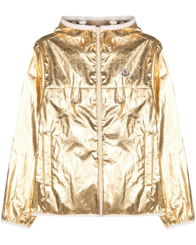Moncler Beschichtete Roques Kapuzenjacke - Gold Gold