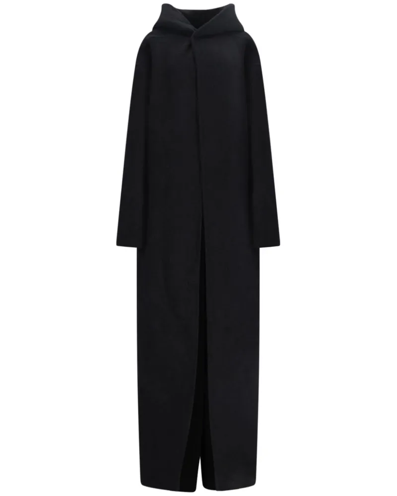 Rick Owens Einreihiger Mantel - Schwarz Schwarz