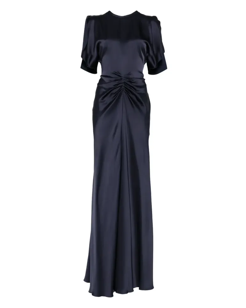 Victoria Beckham Drapiertes Maxikleid - Blau Blau