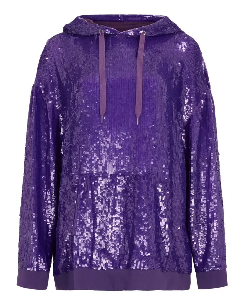Valentino Garavani sequin hoodie - Violett Violett