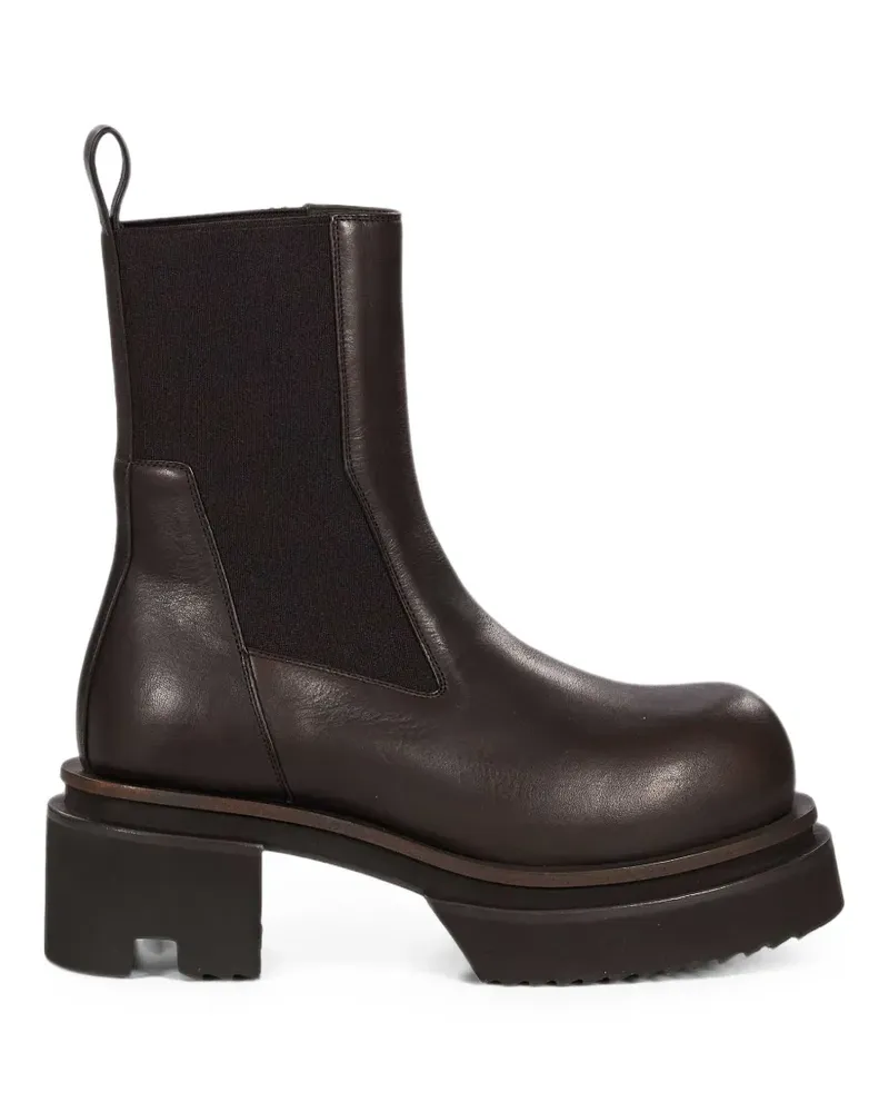 Rick Owens Beatle Bogun chunky-sole Chelsea boots - Braun Braun