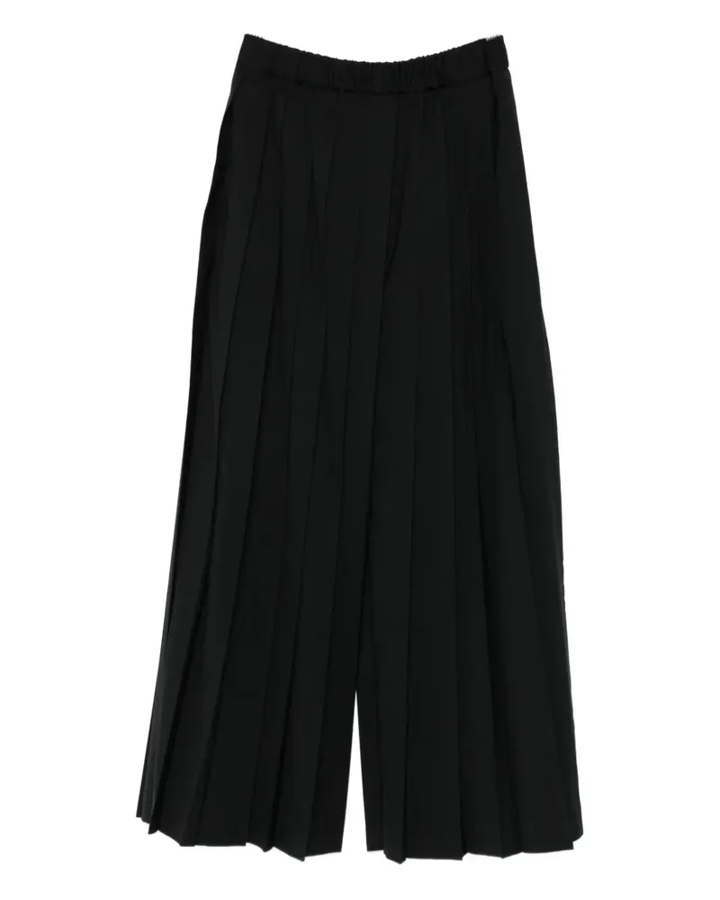 Junya Watanabe pleated wide-leg trousers - Schwarz Schwarz