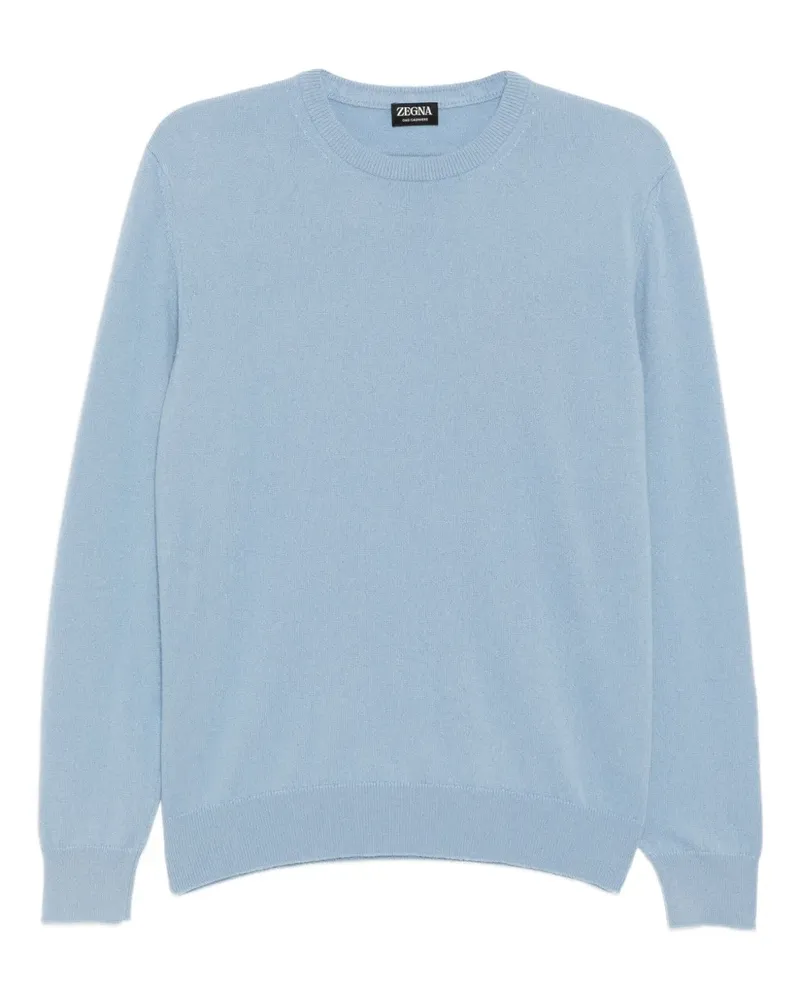 Ermenegildo Zegna Oberteil aus Kaschmir - Blau Blau