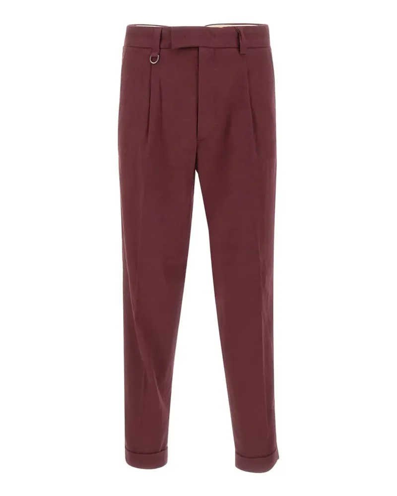 Paolo Pecora Milano Duomo pleated trousers - Rot Rot