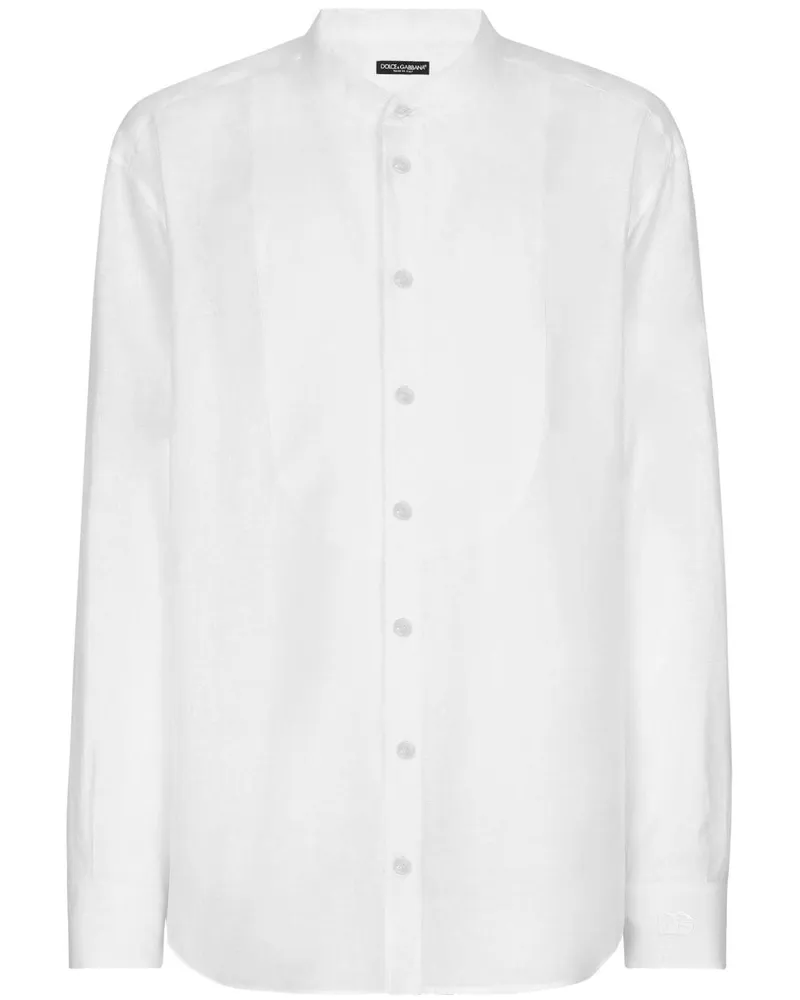 Dolce & Gabbana Hemd aus Leinen - Weiß Weiß