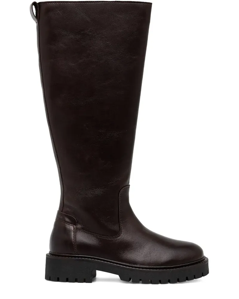 Marc O'Polo Phia Stiefel mit Reißverschluss und Profilsohle 35mm - Braun Braun