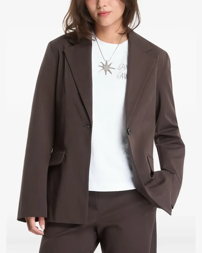 Samsøe & Samsøe Saheaven single-breasted blazer - Braun Braun