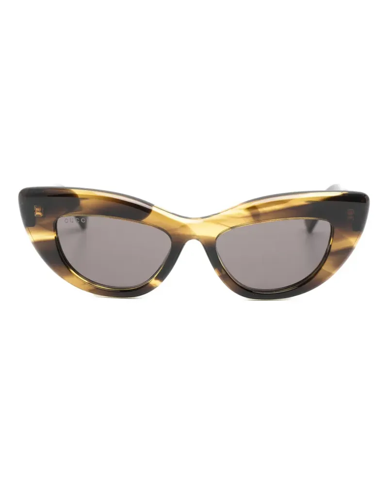 Gucci cat-eye-frame sunglasses - Braun Braun