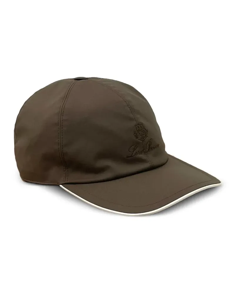 Loro Piana Baseballkappe mit Logo-Stickerei - Braun Braun
