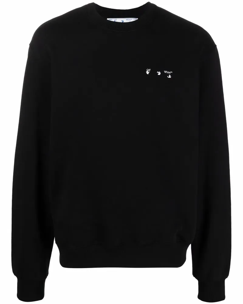 OFF-WHITE Sweatshirt mit Caravaggio-Print - Schwarz Schwarz