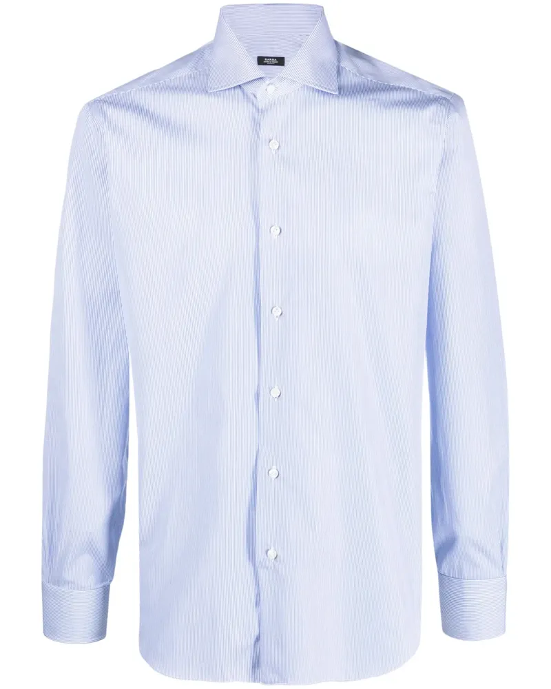 BARBA Geknöpftes Hemd - Blau Blau