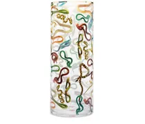 x Toiletpaper Vase mit Schlangen-Print
