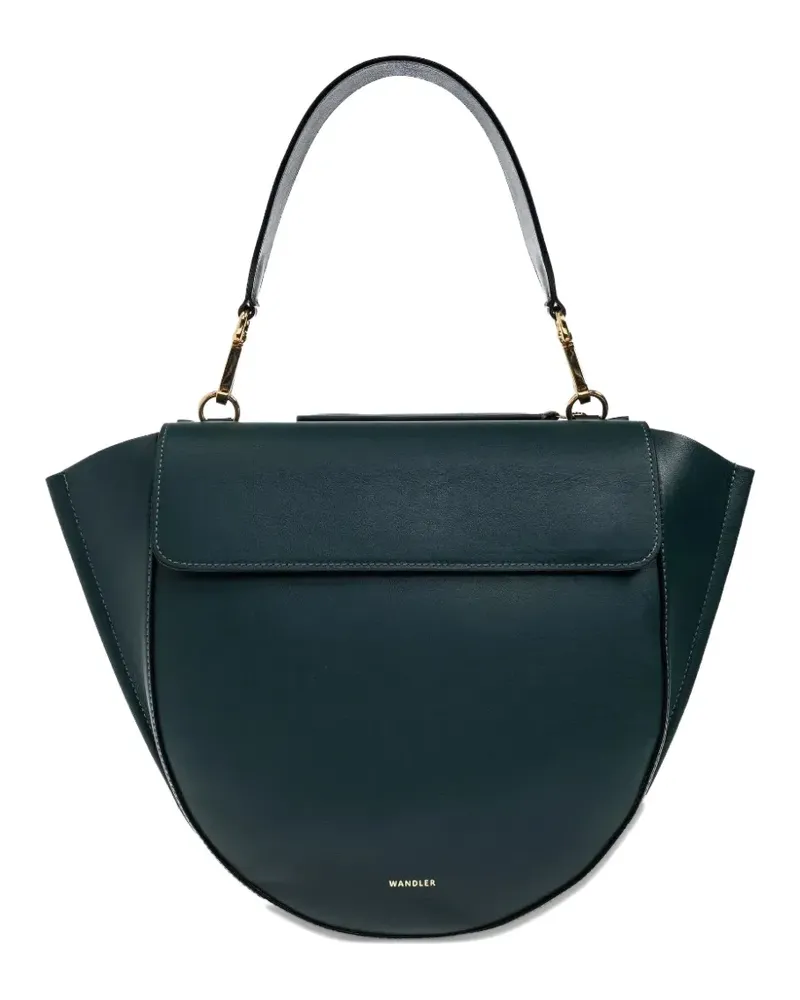 WANDLER medium Hortensia leather shoulder bag - Grün Grün